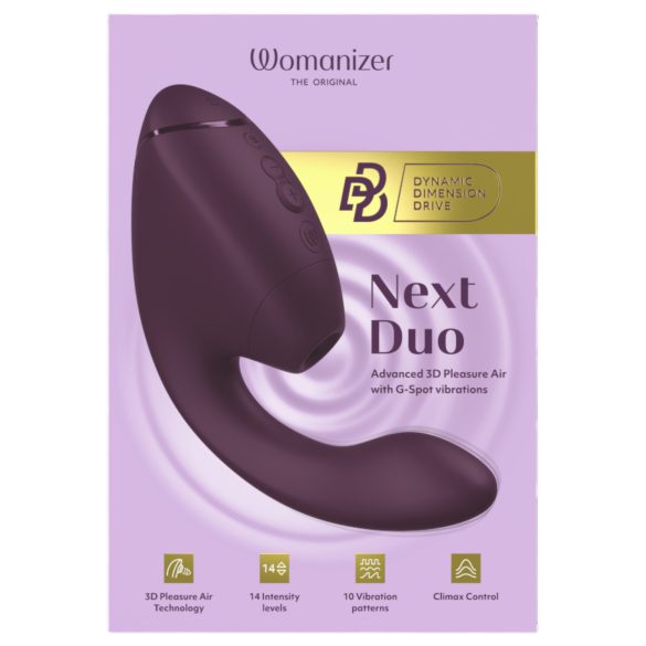 Womanizer Next Duo - vibrador dupla função ponto G e clitóris - lilás