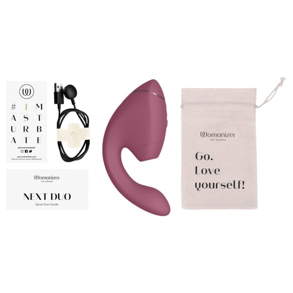 Womanizer Next Duo - vibrador duplo ponto G e clitóris - rosa