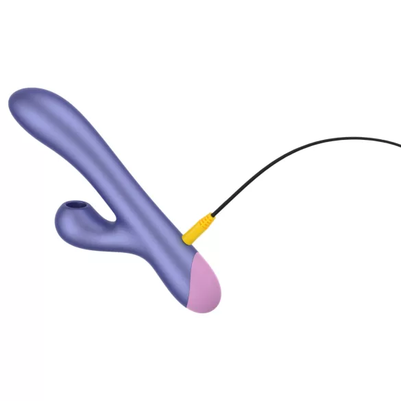 ROMP Pulse - vibrador ponto G com sucção clitoriana - silicone lilás