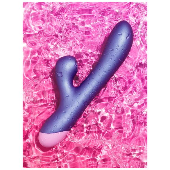 ROMP Pulse - vibrador ponto G com sucção clitoriana - silicone lilás