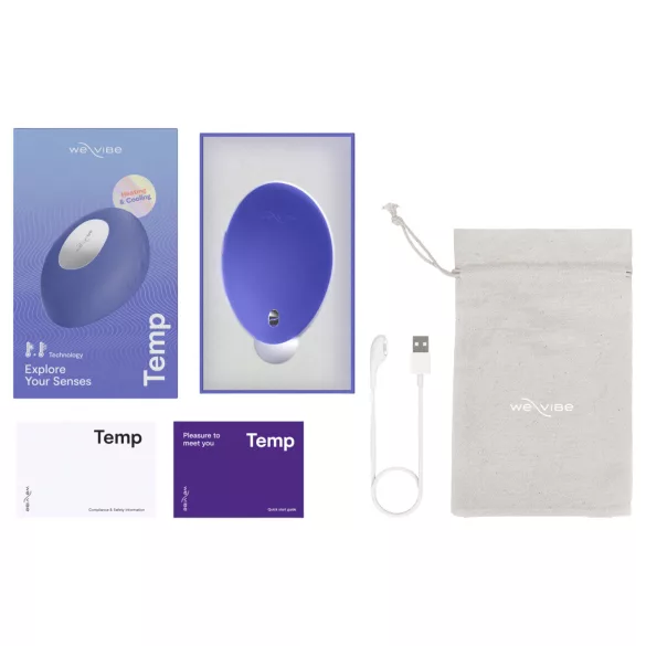We-Vibe Temp - vibrador estimulador de clitóris com função de frio e calor (azul)
