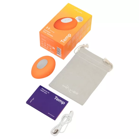We-Vibe Temp - estimulador de clitóris vibratório com efeito frio e calor (laranja)