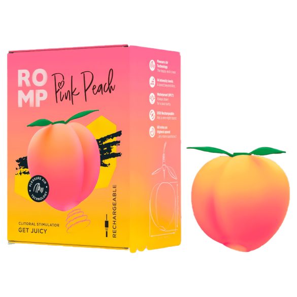 Romp Pink Peach - vibrador clitóris sucção - silicone rosa