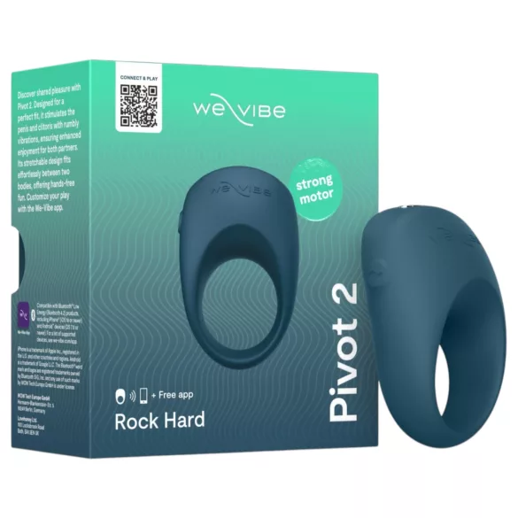 We-Vibe Pivot 2 - Anel peniano vibratório controlado por app para homens (azul)