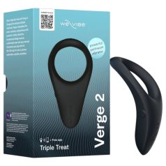   We-Vibe Verge 2 - anel peniano vibratório inteligente - silicone preto