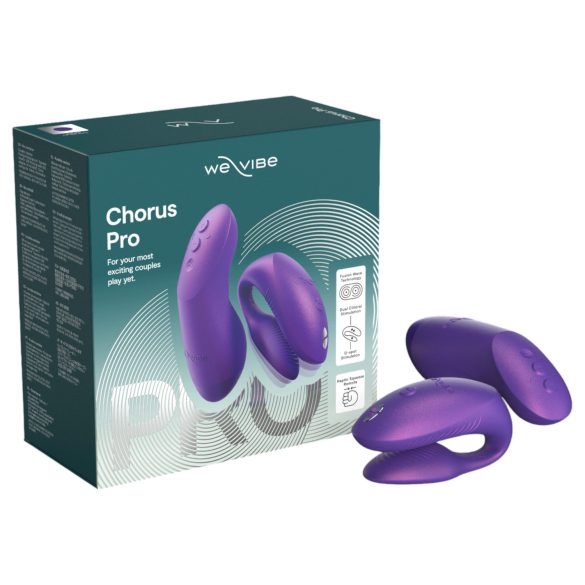 We-Vibe Chorus Pro - vibrador casal controle remoto recarregável silicone lilás