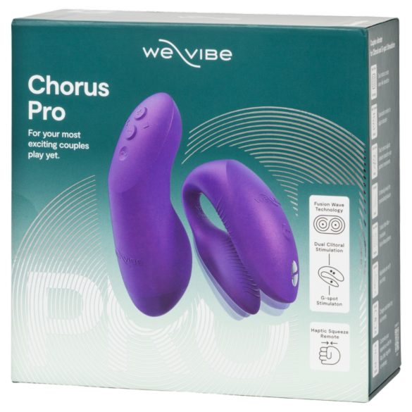 We-Vibe Chorus Pro - vibrador casal controle remoto recarregável silicone lilás