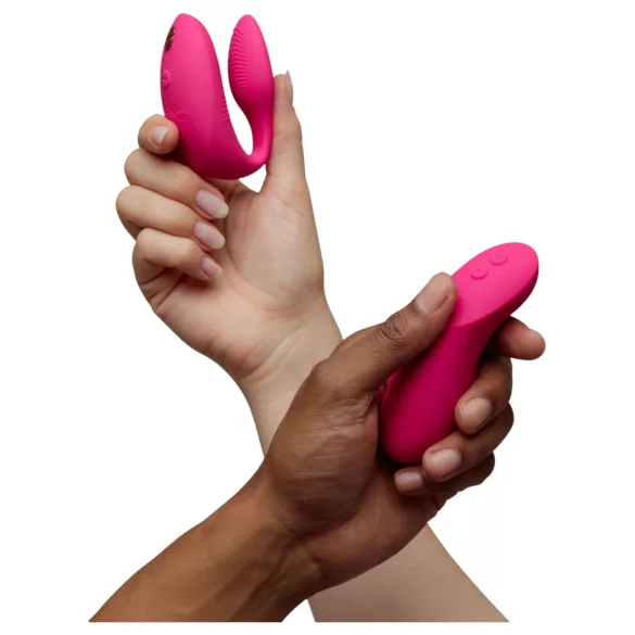 We-Vibe Chorus Pro - vibrador para casais com controlo por app e telecomando (rosa)