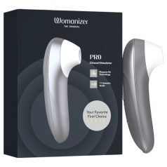   Womanizer Pro - estimulador de clitóris com ondas de ar (cinza)