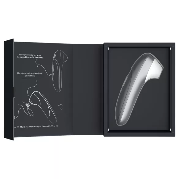 Womanizer Pro - estimulador de clitóris por ondas de ar (cinza)