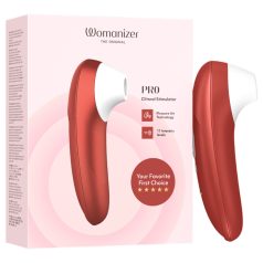   Womanizer Pro - estimulador de clitóris por ondas de ar (vermelho)