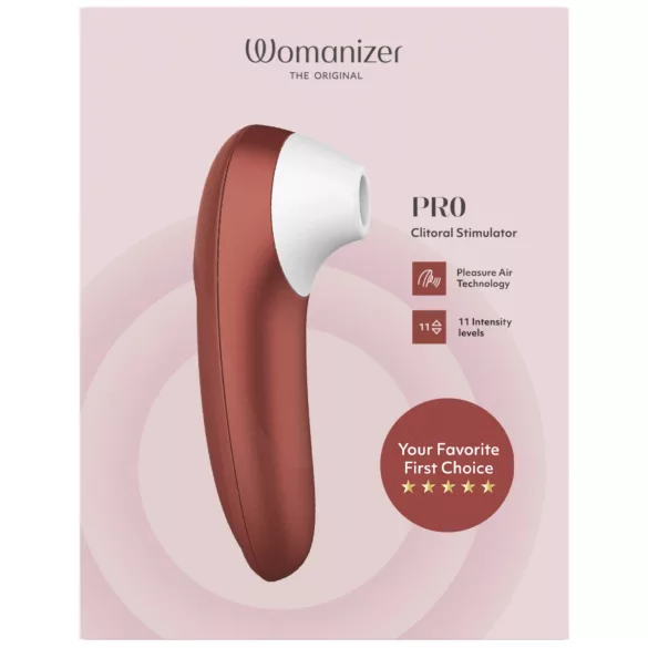 Womanizer Pro - estimulador de clitóris por ondas de ar (vermelho)