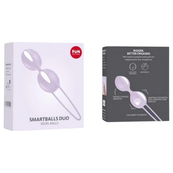 Fun Factory - bolas de Kegel duplas - silicone - roxo