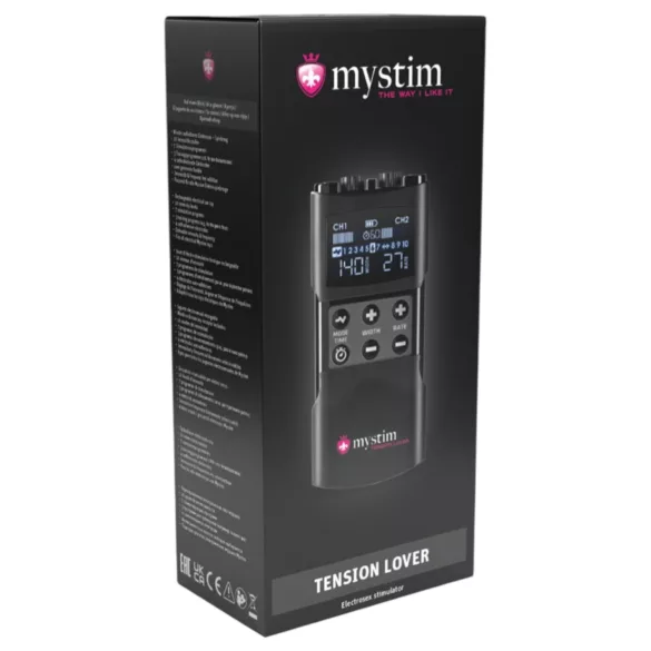 mystim Tension Lover 2 - estimulador eletroestímulo digital - preto