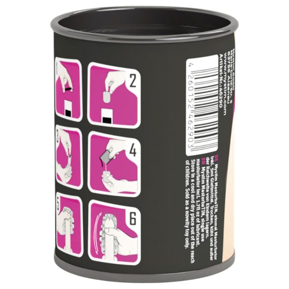 Mystim - masturbador masculino com textura pontilhada Dotty Dora - branco