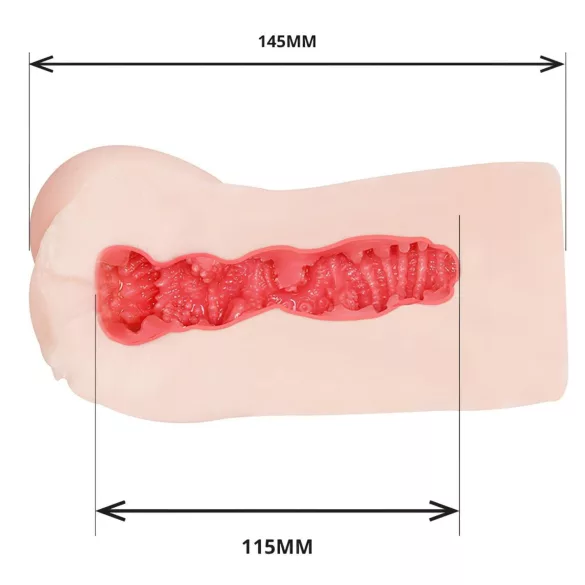TAMASHII Squeezing Ranch - masturbador masculino tipo vagina de anime (cor natural)