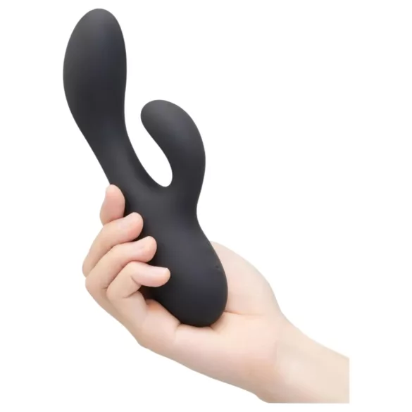 le Wand - vibrador rabbit duplo motor para clitóris - silicone preto