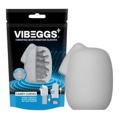   VIBEGGS Candy Curves - ovo vibratório masturbador feminino - branco