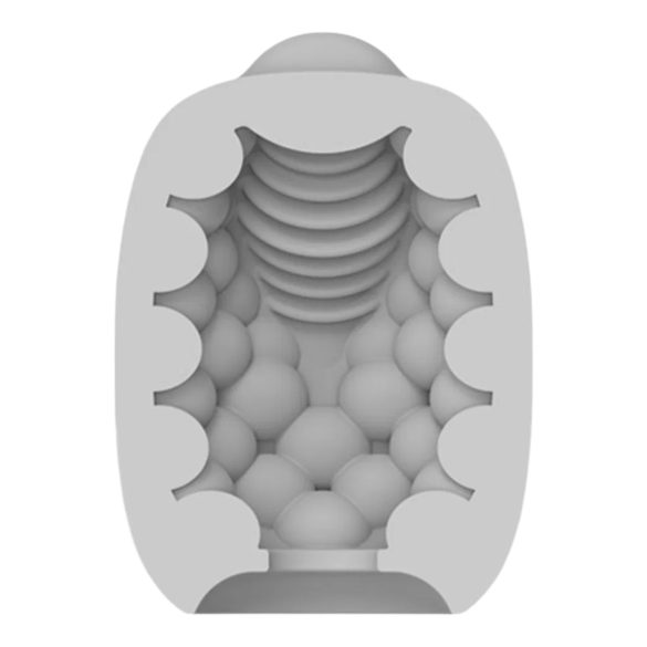 VIBEGGS Blow Misty - ovo vibratório masturbador - branco