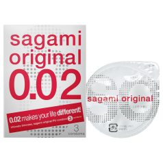   Sagami Original 0,02 - preservativo ultrafino - 55mm - caixa com 3