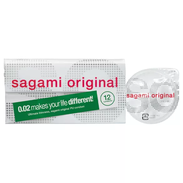 Sagami Original 0,02 - preservativo ultrafino - 55mm - caixa com 12