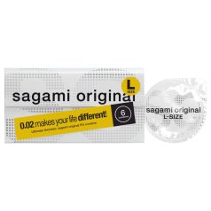   Sagami Original 0.02 L - preservativo ultrafino - 58mm - caixa com 6 unidades