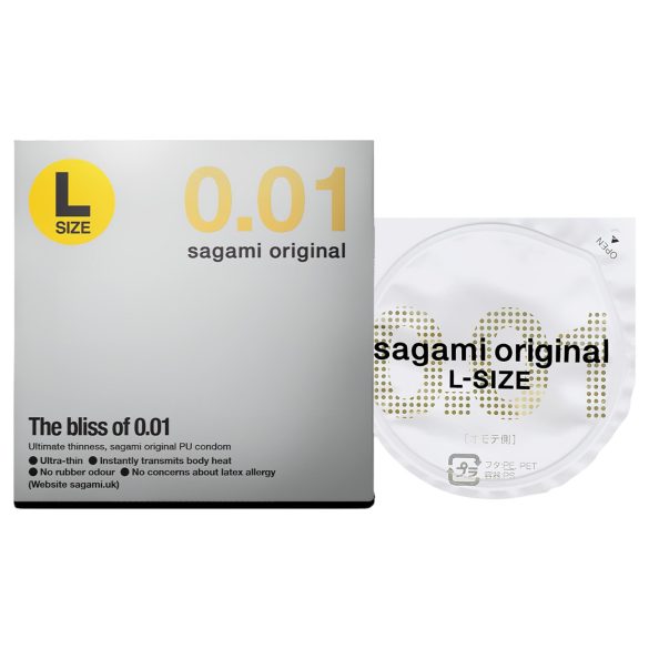 Sagami Original 0,01 L - preservativo ultrafino - 58mm - 1 unidade