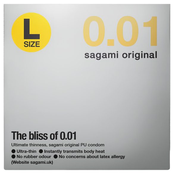Sagami Original 0,01 L - preservativo ultrafino - 58mm - 1 unidade
