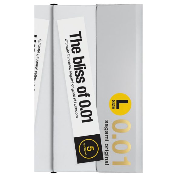 Sagami Original 0,01 L - preservativo ultrafino - 58mm - caixa com 5 unidades