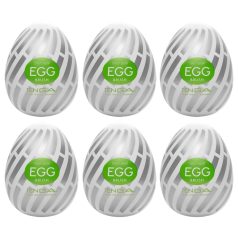  TENGA Egg Brush - masturbador masculino em formato de ovo - kit com 6 unidades