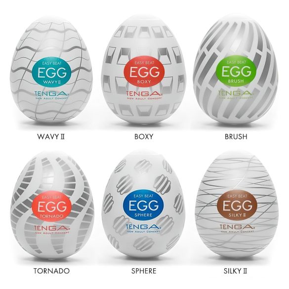 TENGA Egg - masturbador masculino em formato de ovo - kit com 6 unidades