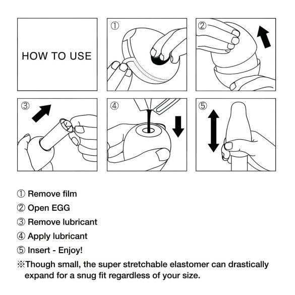 TENGA Egg - masturbador masculino em formato de ovo - kit com 6 unidades