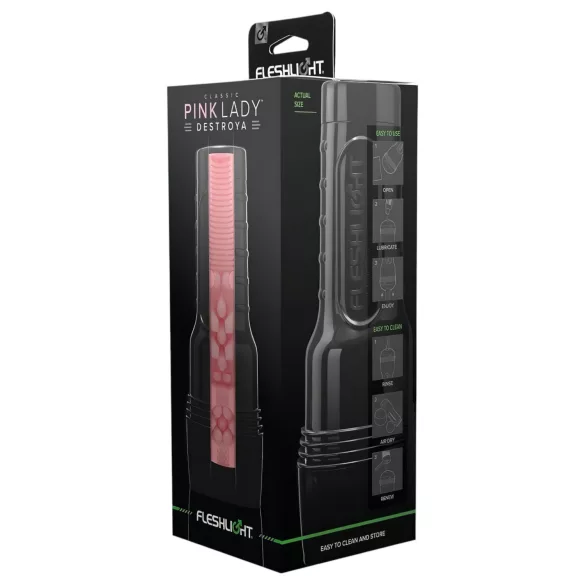 Fleshlight - masturbador masculino vagina realista - Lady Destroya - cor natural