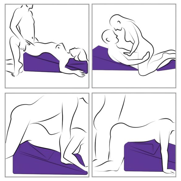 Liberator - almofada sexual dupla - espuma - preto