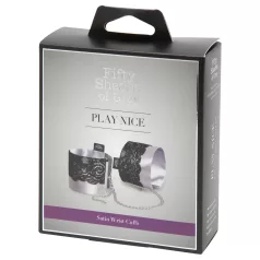   As Cinquenta Sombras de Grey Play Nice - algemas de cetim (prateado)