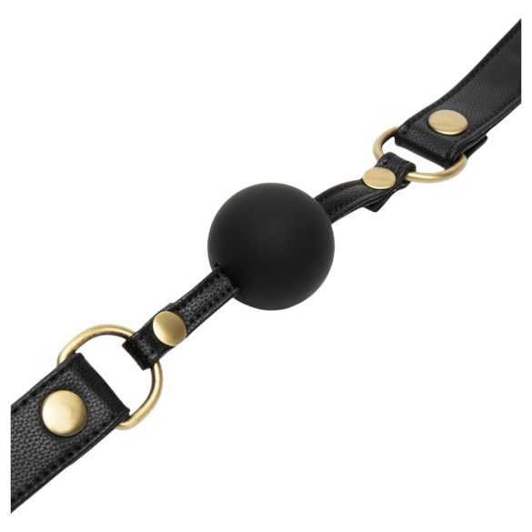 Fifty Shades of Grey - mordedor bondage com tiras - couro preto