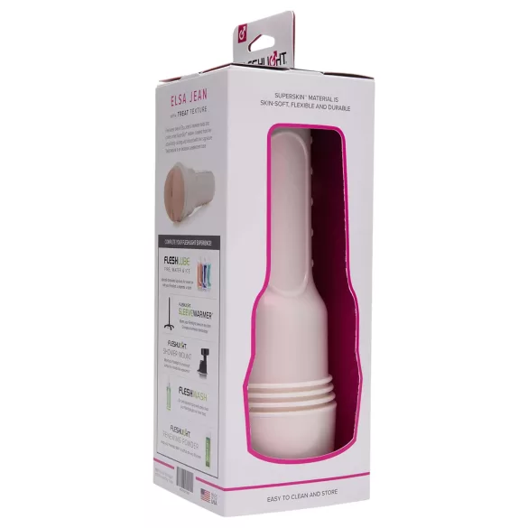 Fleshlight Elsa Jean Treat - masturbador realístico de vagina e ânus
