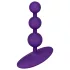 ROMP Amp - plug anal texturizado com esferas - silicone roxo