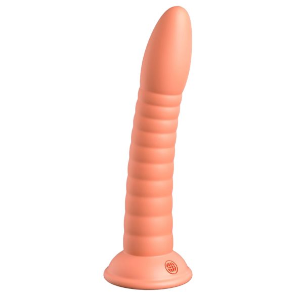 Dillio Wild Thing - dildó com sulcos (19cm) - laranja