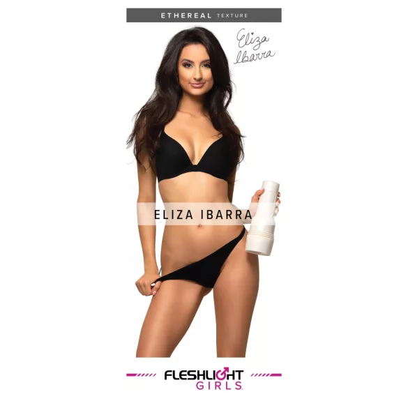 Fleshlight Eliza Ibarra Ethereal - vagina artificial realista (cor natural)
