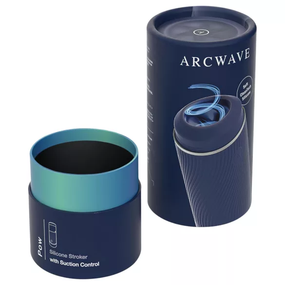 Arcwave Pow - masturbador manual com sucção - azul