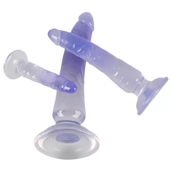 Crystal Clear - kit de plug anal treino - 3 peças - transparente azul