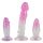 Crystal Clear - kit plug anal iniciantes - 3 peças - transparente pink
