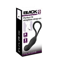   Black Velvets - cinta peniana com dildo - ajustável - silicone preto