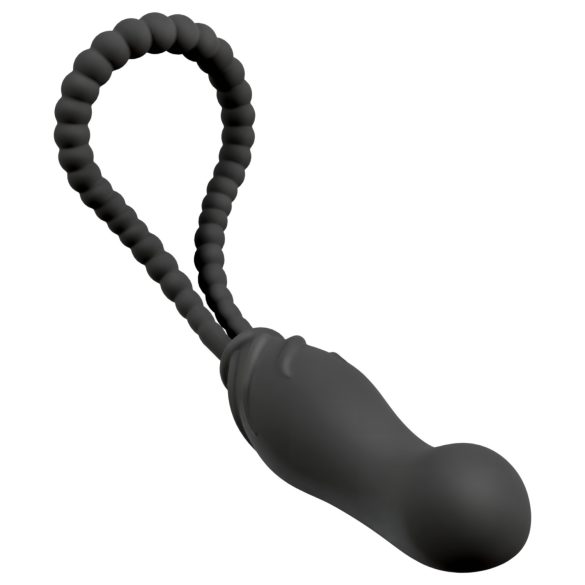 Black Velvets - cinta peniana com dildo - ajustável - silicone preto