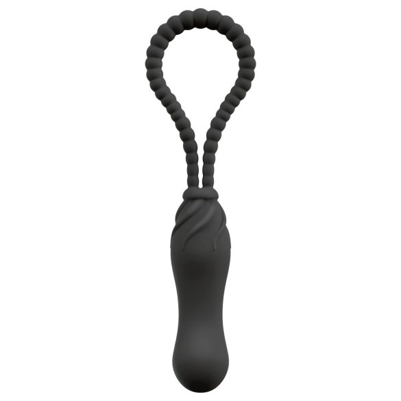 Black Velvets - cinta peniana com dildo - ajustável - silicone preto