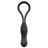 Black Velvets - cinta peniana com dildo - ajustável - silicone preto