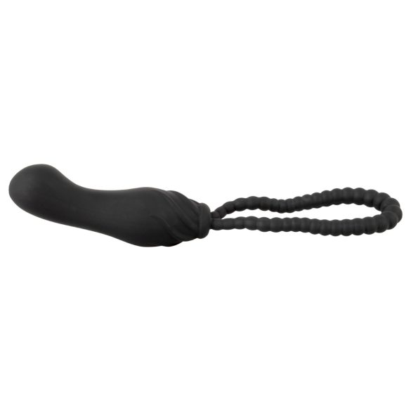 Black Velvets - cinta peniana com dildo - ajustável - silicone preto