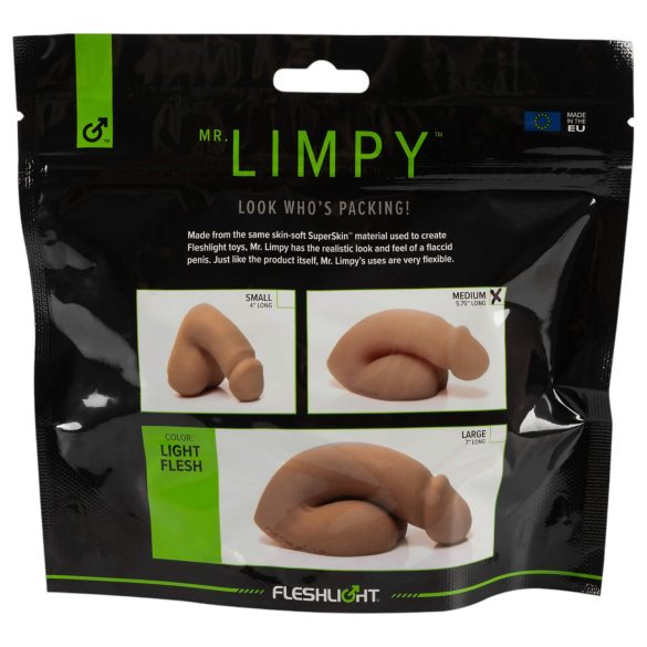 Mr. Limpy - dildo realístico médio - cor natural