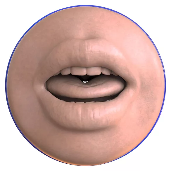 Fleshlight - masturbador boca realista - sensação oral - cor natural